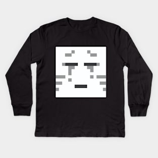 Pixel Ghost Kids Long Sleeve T-Shirt